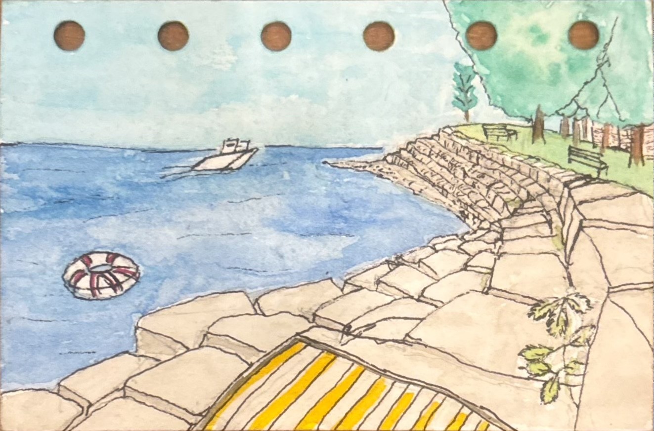 Small watercolor painting